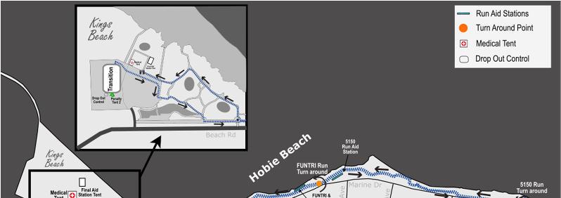 RUN COURSE Please see Race Rules & Regulations for additional info. The run course is an out and back route along the Port Elizabeth Beachfront.