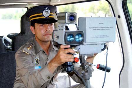 Speed checking squads contd Installation of speed checking cameras in all patrolling vehicles Day and night operation