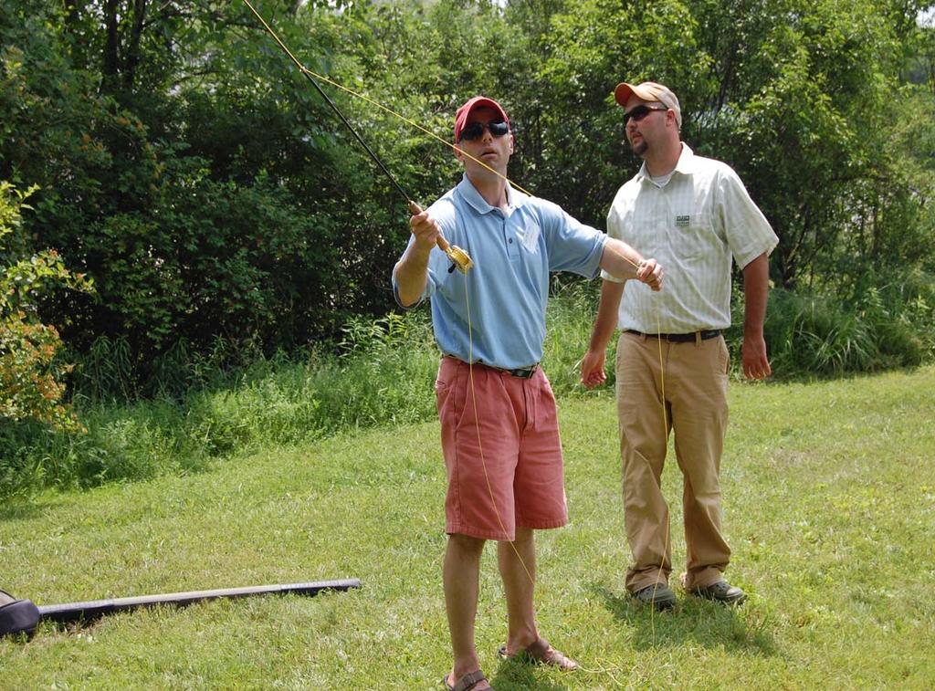 Orvis Fly Fishing Schools 1:4 Instructor/Student Ratio for Ample Individual
