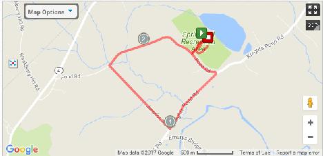 Runner s Alley Run Course Course Summary (.13 mi) Exit Lodge Parking Lot and TURN LEFT on to POND ROAD (.41 mi) TURN RIGHT on to KNIGHTS POND ROAD (1.