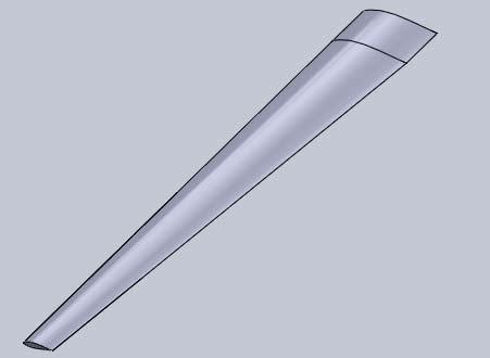 II. DESIGN AND FABRICATION OF AEROFOIL BLADE PROFILE Wind turbine blades were fabricated