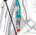 Existing unsignalized crossings of NE Pacific Place and