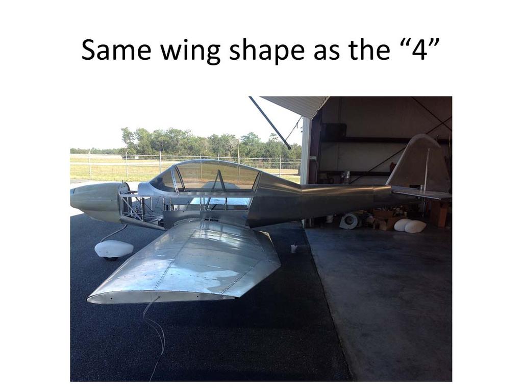 Nice fiberglass wingtips are NOT shown here but are made by Dave to