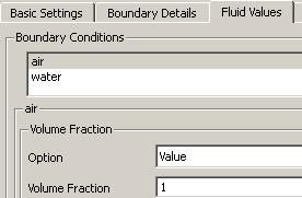 Opening Boundary Condition: outlet Insert a boundary named