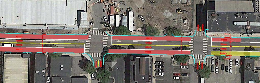 TRANSIT PRIORITY OPPORTUNITIES Eddy St. Transit lanes in both directions could be established north of South St.