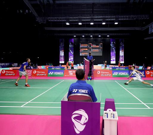 BWF ANNUAL REPORT 2017 53 INFRONT SPORTS & MEDIA In 2017, Infront began their management of the relationship with Total Oil as the title sponsor of the BWF Major Events specifically Sudirman Cup and