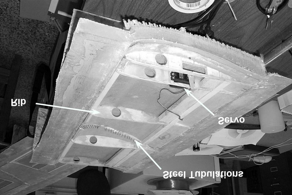 Figure 3.22: Photograph of the internal structures of the wind tunnel model. angle of attack.