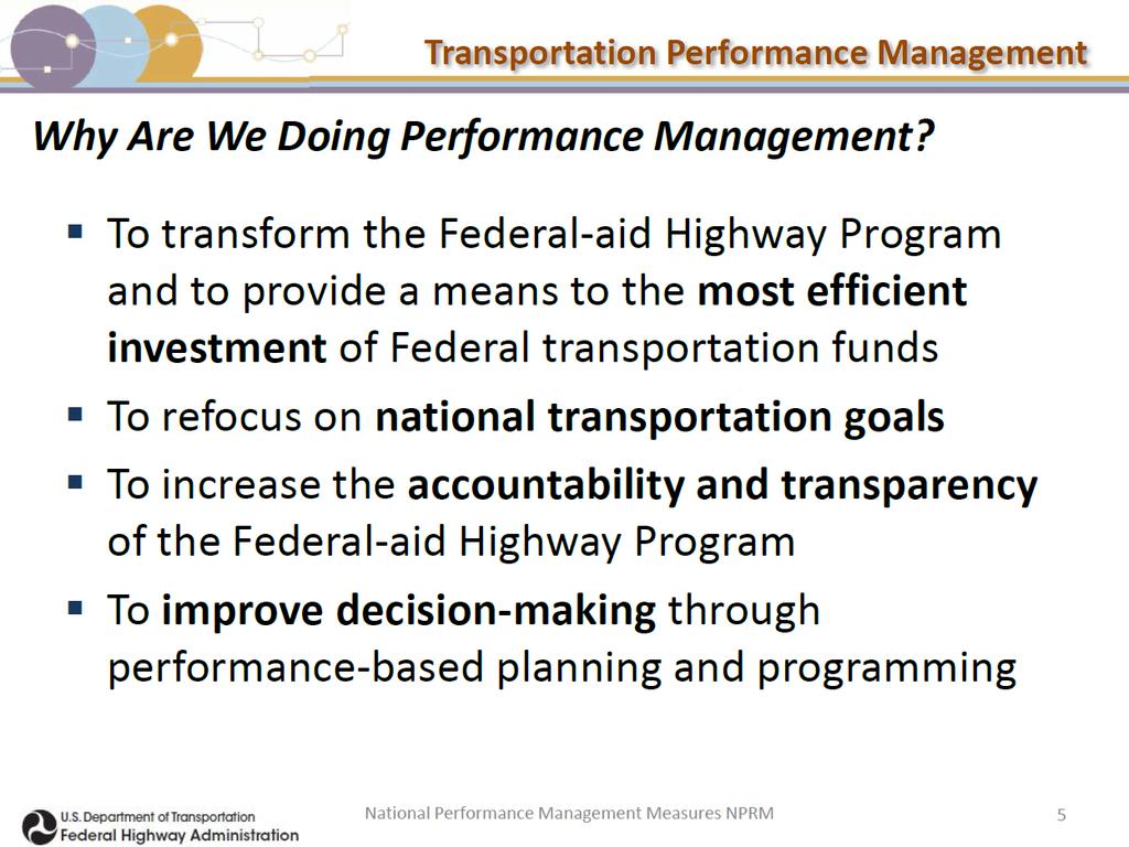 National Performance Management