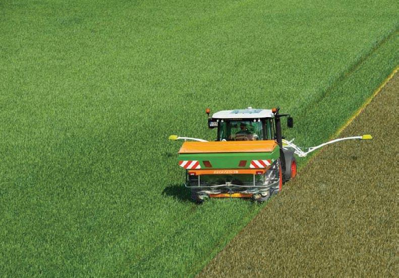 BENEFITS OF OPTIMIZED BOUNDARY SPREADING Optimises use of fertiliser, avoiding under and over fertilised areas