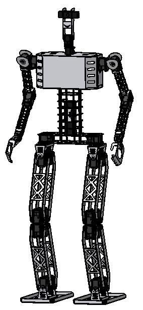 Fig. 2 is our prototype robot design. This robot is not completed yet. We plan to upgrade the hardware lighter and more robust. Fig. 2. SBY 3D Design using CATIA 3 Motion We found swing for a stable gait of a humanoid robot without complicated calculating and precise parts.