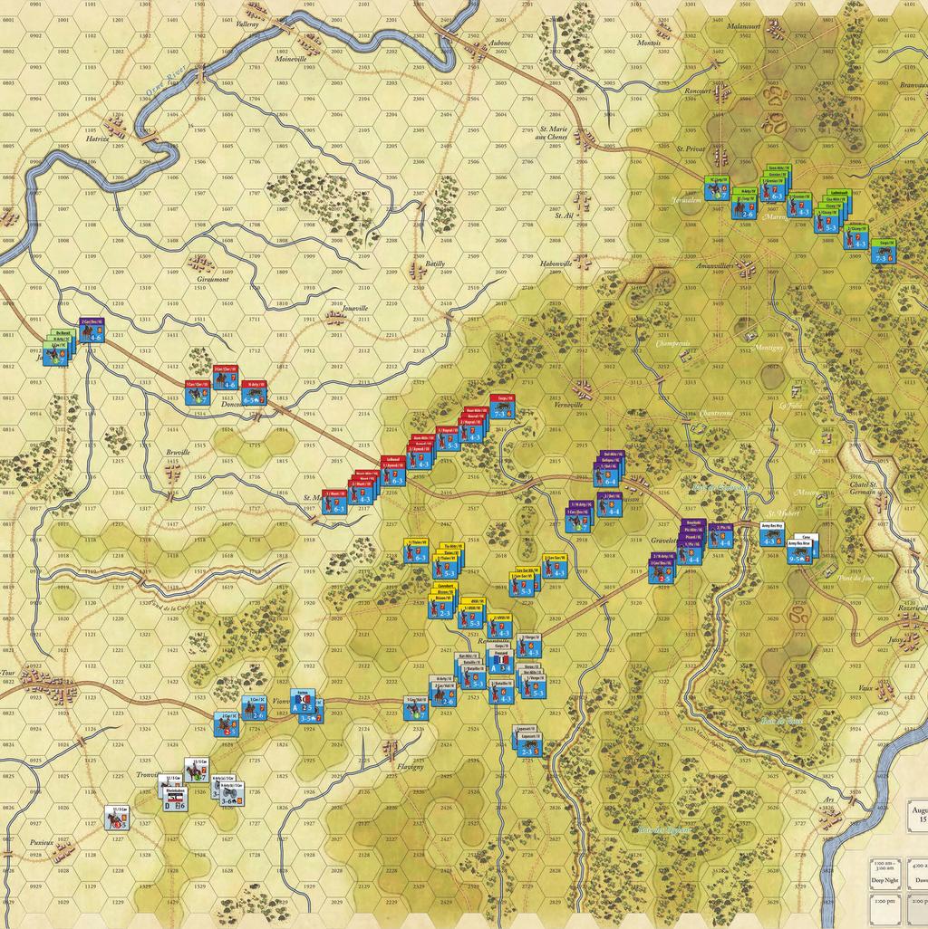 At Any Cost: Metz Prussian Mandatory Victory Conditions: Control of both Mars-la-Tour (both hexes) and Puxieux. 9 not control both of the required Towns, the opponent wins a Major Victory.