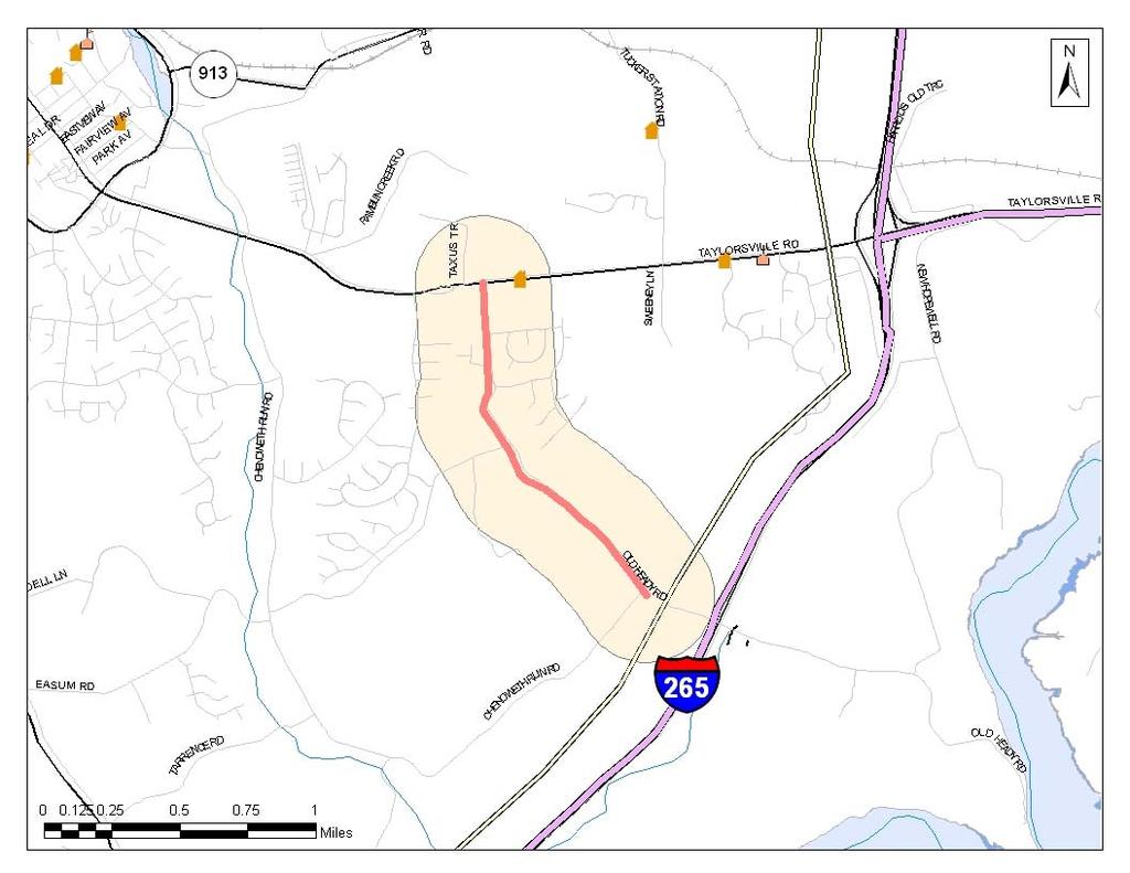 KIPDA ID # 1325 Old Heady Road Project Type: OPERATIONS Description: Reconstruct and widen Old Heady Road from 2 to 3 lanes (3rd lane will be a center turn lane) from KY 155 (Taylorsville Road) to