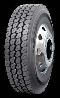 Its open tread pattern and wide grooves ensure good self-cleaning and grip in changing driving conditions. This makes it an ideal choice for demanding on/off-road applications.