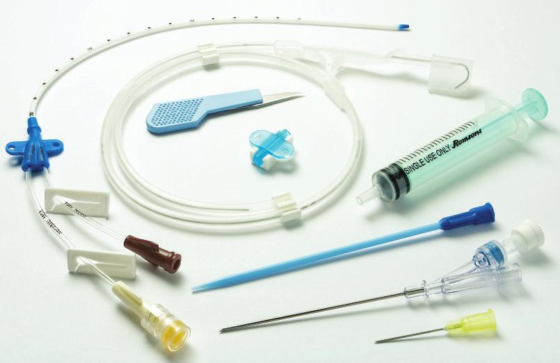 Kits based o the preferred Seldiger techique. Soft tip polyurethae catheter specifically desiged to make isertio easy ad o traumatic.