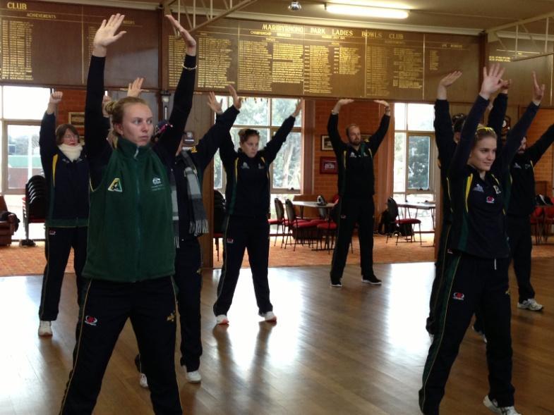 Tai Chi for the Commonwealth Games Bowls Team For the past two years, Australia's Commonwealth Games Bowls team has been conducting training sessions on Wednesday mornings at the Maribyrnong Park