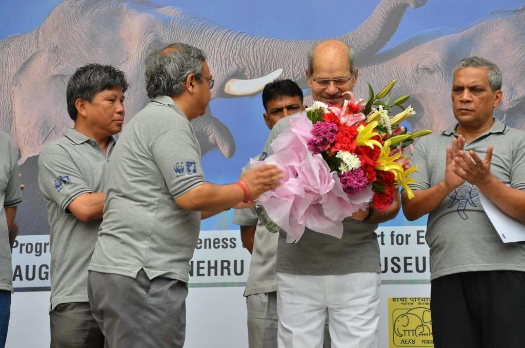 World Elephant Day-2016 celebrated in Teen Murti Bhawan, New Delhi Chief