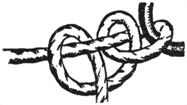 11. Dual Half Hitch (Slider) An excellent knot for use with not only ships, but also with tents, as it is adjustable without untying the knot itself.