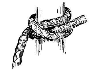Clove Hitch A more secure knot is the "Clove Hitch", sometimes known as the