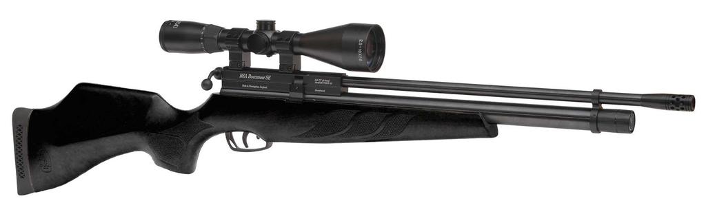 PCP Buccaneer SE Black with Soft Touch Synthetic finished stock Available in.25 calibre 6.35 mm 1.