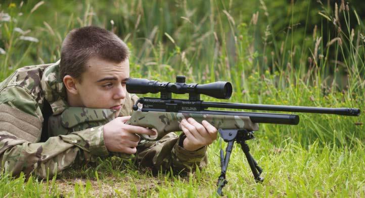 Scorpion CADET THE rifle supplied to The British Army Cadets PCP Scorpion Cadet Developed specifically