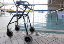 Recommendations: (when applicable) All lifts and hoists for people with mobility impairments shall be removed when not in use, or designed in such a way that they do not project into the pool and