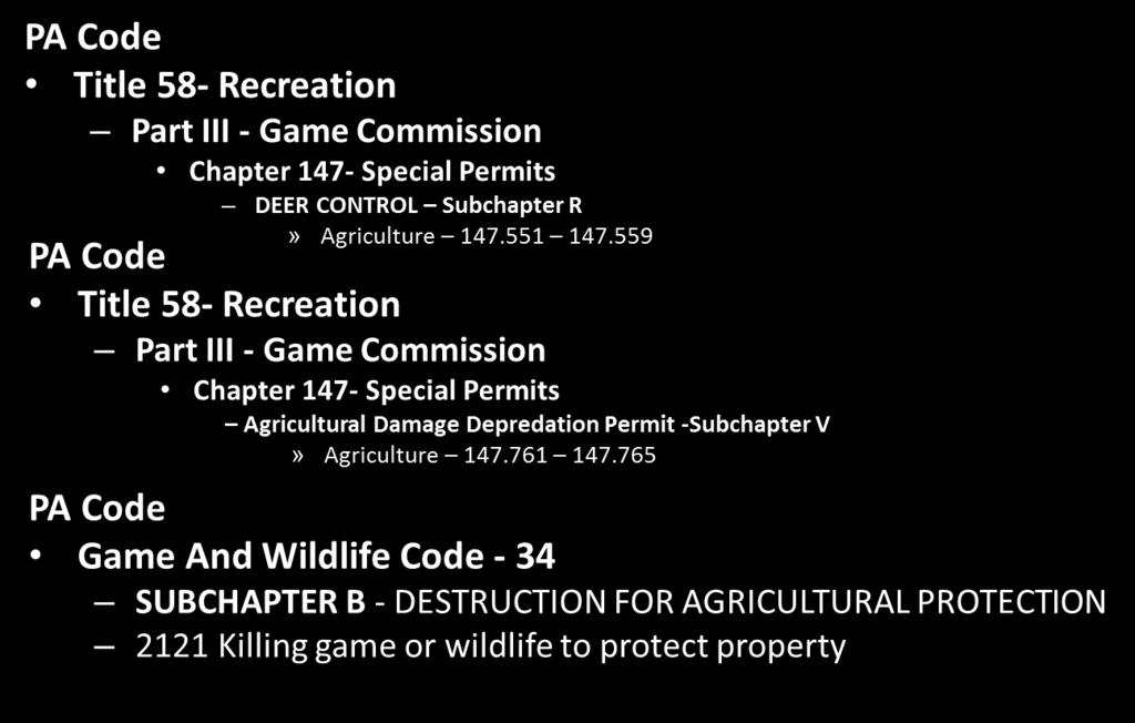 In Pennsylvania the Pennsylvania Game Commission can assist with evaluating