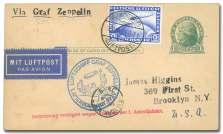 WORLD AEROPHILATELY: Zeppelin Flight Postal Cards ZEPPELIN FLIGHT POST