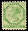 Estimate $300-400 100 ( ) Prince Ed ward Is land, 1861, 6d yel low green (3. Unitrade 3), un used with out gum, bright color, al most Very Fine; 2001 C.P.E.S.