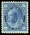 BRITISH COMMONWEALTH: Canada 135 a Can ada, 1897, Queen Vic to ria Ju bi lee, $3 yel low bister (63), block of 4, ma genta Win ni