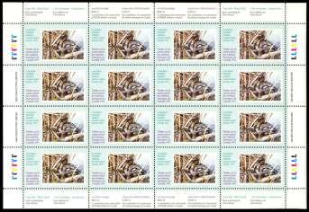 Estimate $400-600 Ex 210 210 a Can ada, Wild life Stamps, 1987-91 is sues com plete, full sheets, o.g.