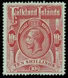 Estimate $1,200-1,800 FALKLAND ISLANDS Ex 215 Ex 216 217 215 Falkland Is lands, 1916, King George V, 5s- 1 (37-40.