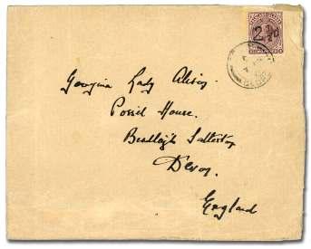 BRITISH COMMONWEALTH: Falklands - Fiji 218 219 220 218 Falkland Is lands, 1928, South Geor gia Pro vi sional, 2½d on 2d pur ple brown (52.
