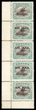 Estimate $300-400 PAPUA NEW GUINEA AREA 235 236 235 North West Pa cific Is lands, 1916, Kan ga roo and Map, 1 choc o late & dull blue (26.
