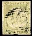 SG 200 ($300). Estimate $100-150 51 New South Wales, 1851, Syd ney View, 2d ul tra ma rine, plate V, wove pa per (8d.