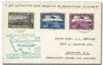 front, F.-V.F. Estimate $250-350 466 467 468 466 Rus sia, 1931 (26-27 Jul), Po lar Flight, Le nin grad - Malyguin (Michel 204Aa-b.