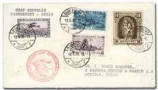 Estimate $300-400 472 Switzerland, 1929 (15-19 Aug), Round-the-World Flight, Friedrichshafen - To kyo (Michel 29I. Sieger 30), 2.