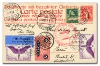 Fine. Michel 200 ($220). Sieger 220 ($250). Estimate $100-150 474 Switzerland, 1931 (24-27 Jul), Po lar Flight, Friedrichshafen - Malyguin (Michel 204a. Zumstein 119F), cover franked with 5.