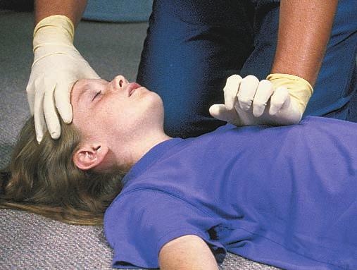 A-30 Appendix A BLS Review to depress the sternum approximately one third to one half the depth of the infant s chest. Perform compressions at a rate of approximately 100/min.