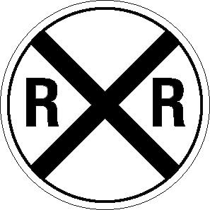 Xx Railroad crossings are marked with a sign that looks like an X.