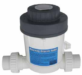 WATERCO WATERKING CHLORINATOR A-6 COMPLETE INLINE CHLORINATOR Edited 5-12-11 Extra heavy duty chlorinator Compatible with chlorine & bromine tablets Includes 1 1/2" slip unions BODY LID LENGTH ITEM #