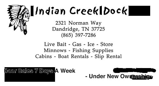 Live Bait - Fishing Supplies BOAT STORAGE - BOAT REPAIRS 503 Hwy 25/32 White Pine, TN 37890 Fishing Supplies - Live Bait - Licenses - Breakfast Big Game Checking Station Open: M-T 6-8, F-S 6-9, Sun
