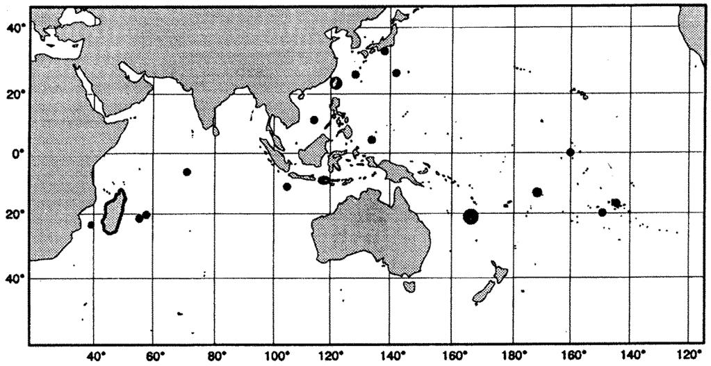 Groupers of the World 225 Geographical Distribution: E.