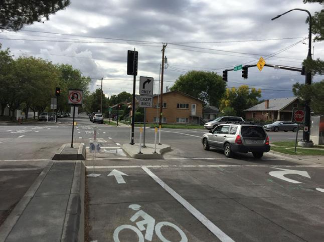 However, several cities have installed modified hybrid beacons that explicitly incorporate bicycle movements. Incorporating a bike signal with a hybrid beacon requires experimental approval from FHWA.