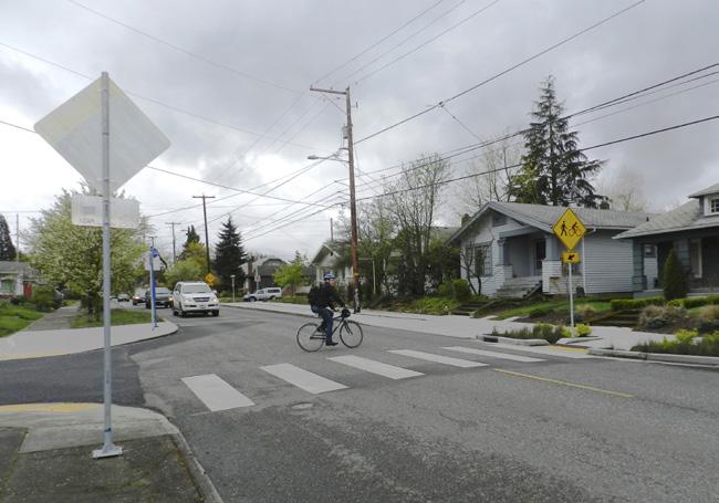 Because of the low traffic volumes on these facilities, intersections with major roadways are often unsignalized, creating difficult and potentially unsafe crossing conditions for bicyclists.