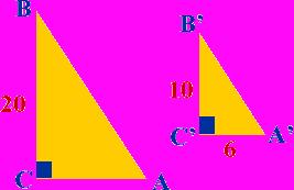 Solve applied problems using the attributes of similar triangles. Solve applied problems using trigonometry.