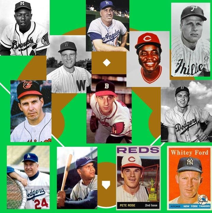There were more great baseball players in the 1950 s and 1960 s than I could fit on one baseball diamond. So, I made another one.