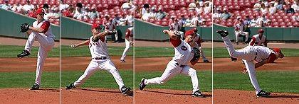 Pitchers throw various different types of pitch to confuse the batter and to aid the defending team