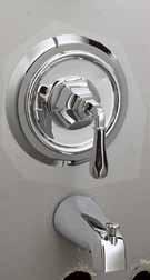 Decorative showerhead Slip-fit spout with diverter Use with