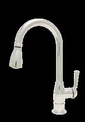 BRADENTON SINGLE-HANDLE KITCHEN FAUCET WITH PULL-OUT SPRAY MIRXBD100CP (polished chrome) MIRXCBD100CP MIRXBD100SS (stainless steel) MIRXCBD100SS Install as a single mount or with deck plate Ceramic