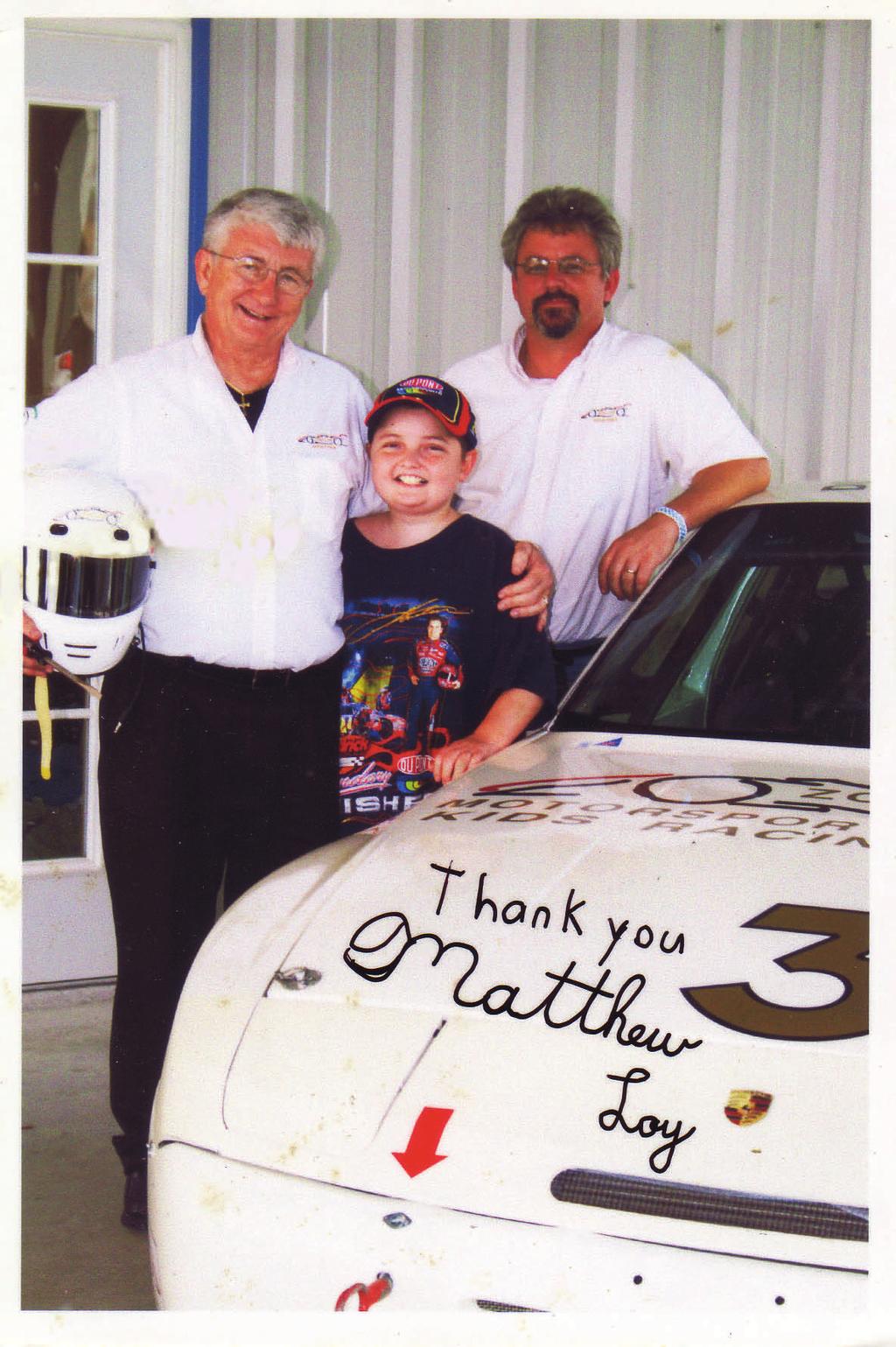 2012 14 th th Anniversary Zoeller Ministries Kids Racing For Life At Sebring With PBOC Matthew Loy 10/19/1996 12/26/2011 Matthew touched of so many people.